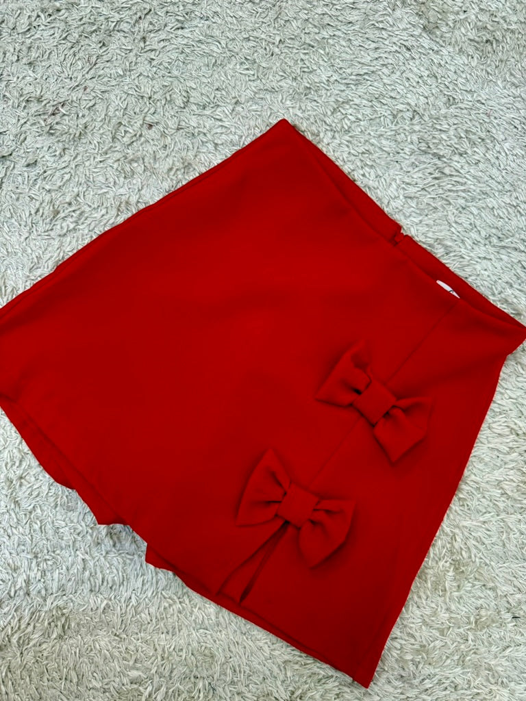 Jupe-Short Céline rouge