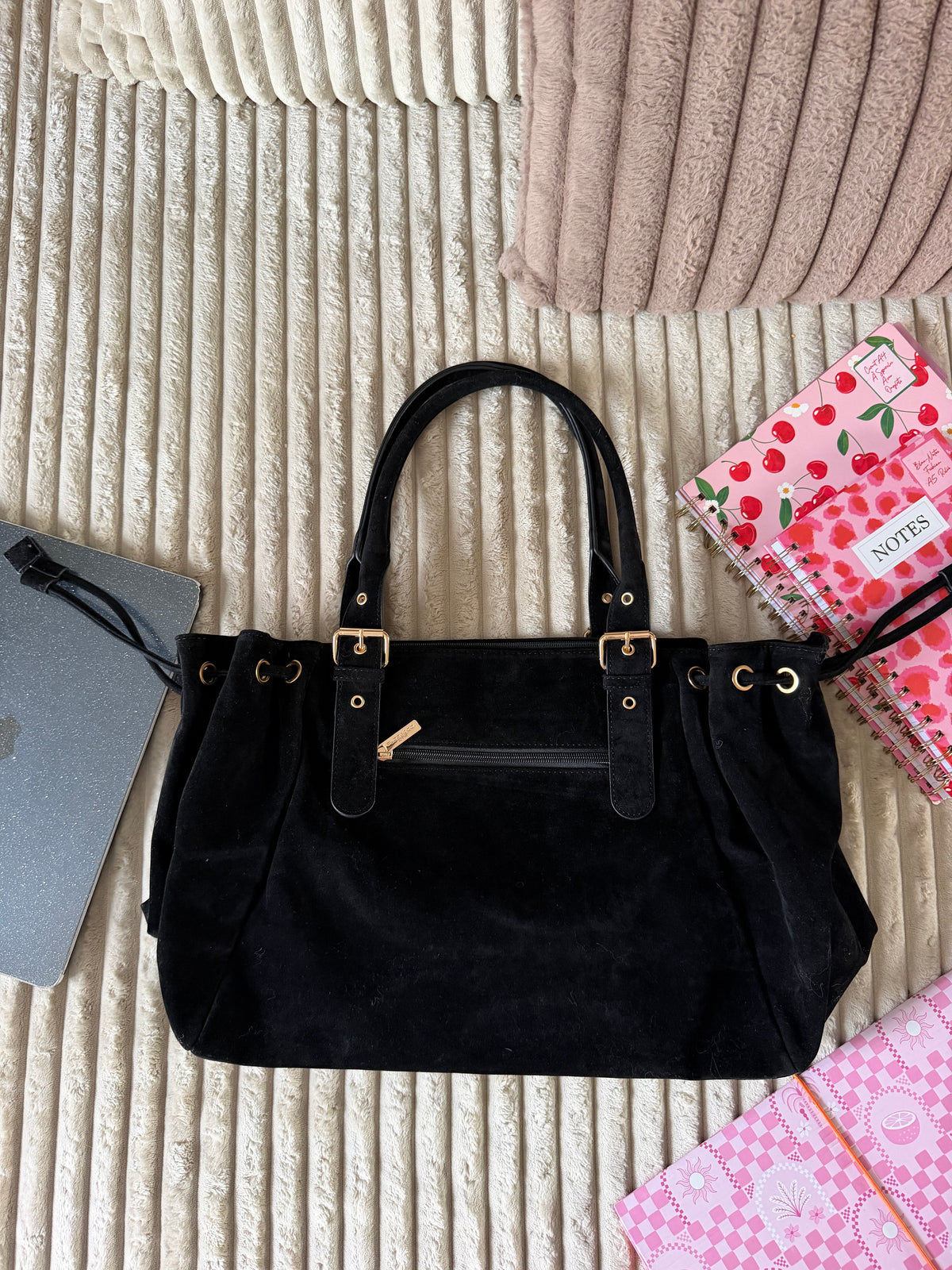 Sac LOLA XL suédine noir dsclothes