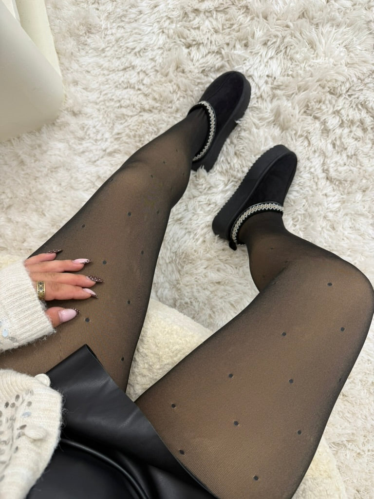 accessoires collants polaires à pois dsclothes