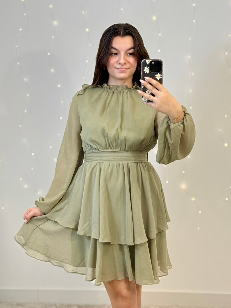 robe Robe Scarlett kaki dsclothes