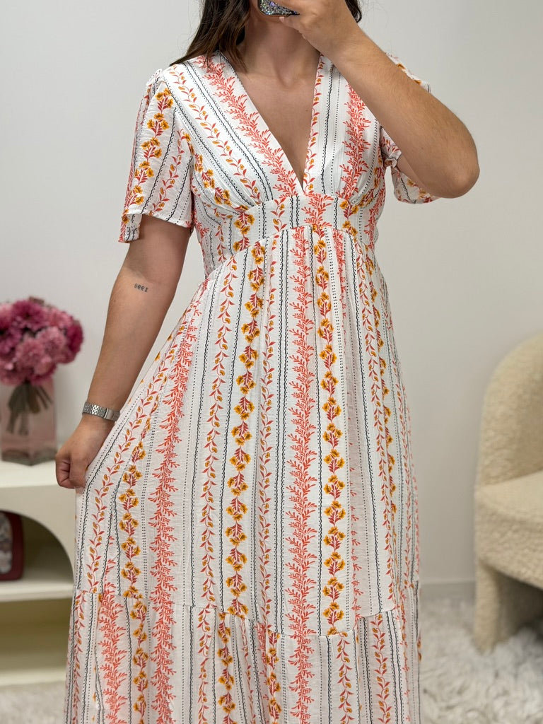 Robe longue ENOLA en 75% viscose 25% polyamide tailles S M L – Ds'Clothes