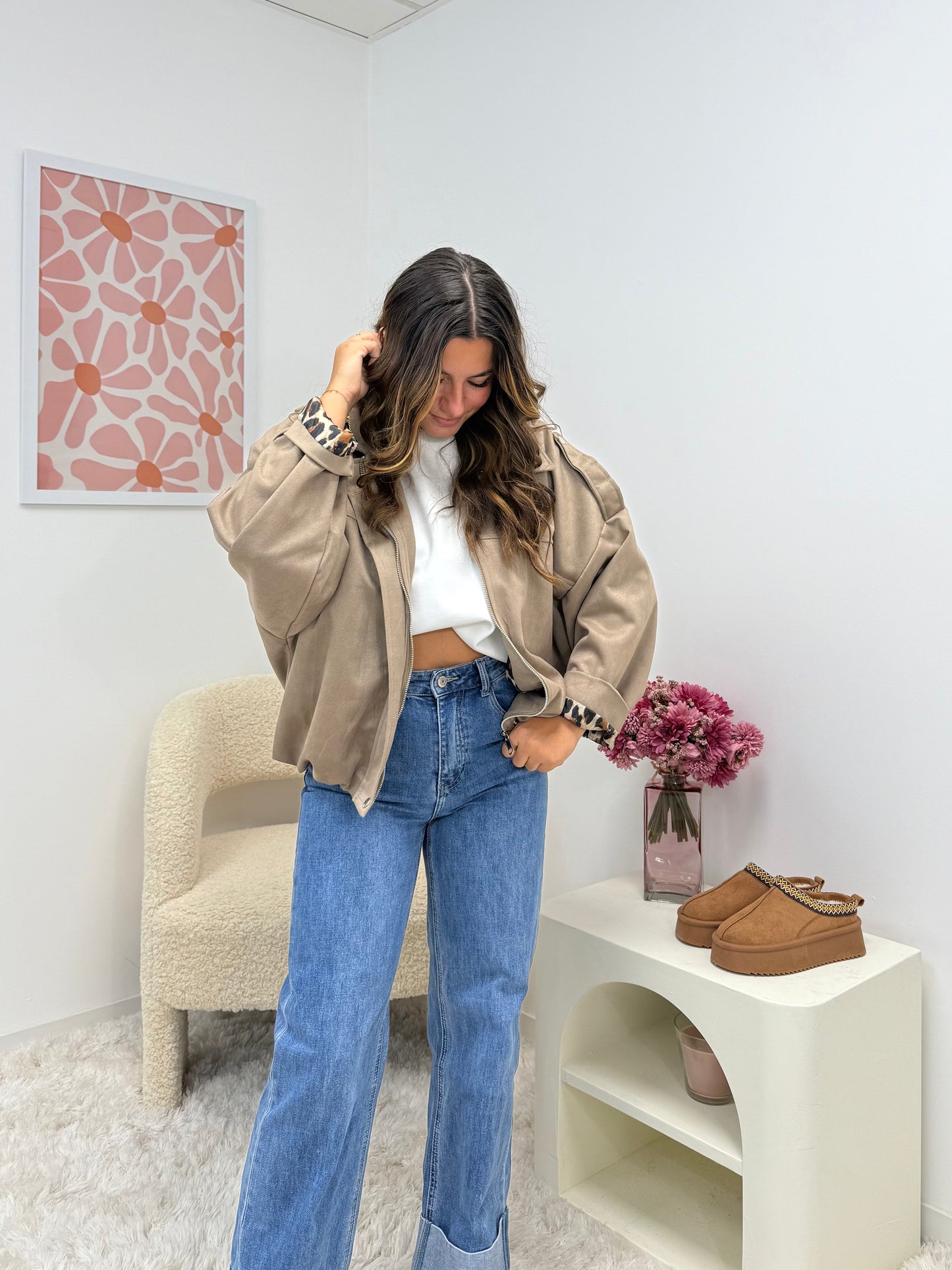 Veste LIZA taupe