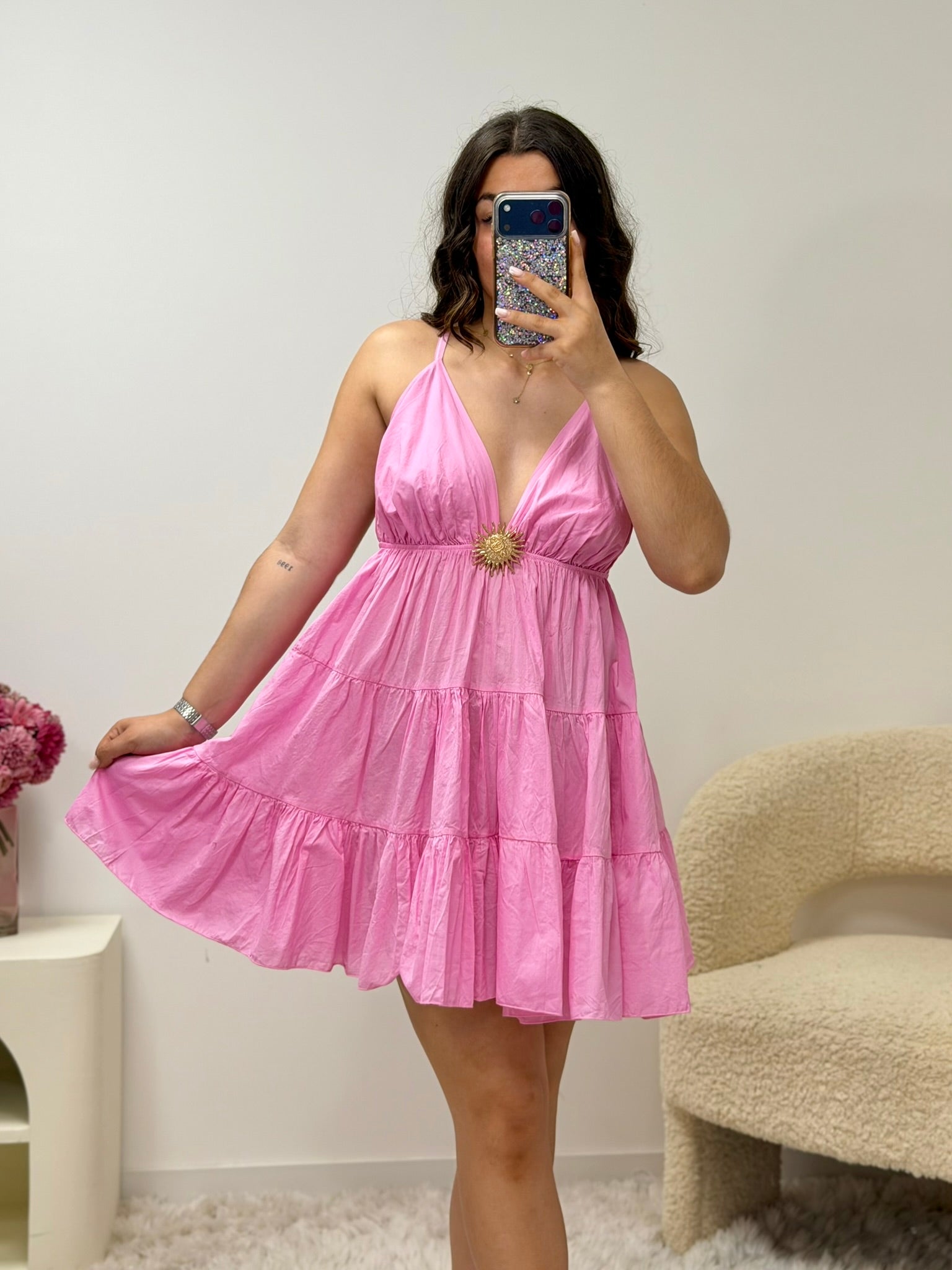 robe Robe Solea rose dsclothes
