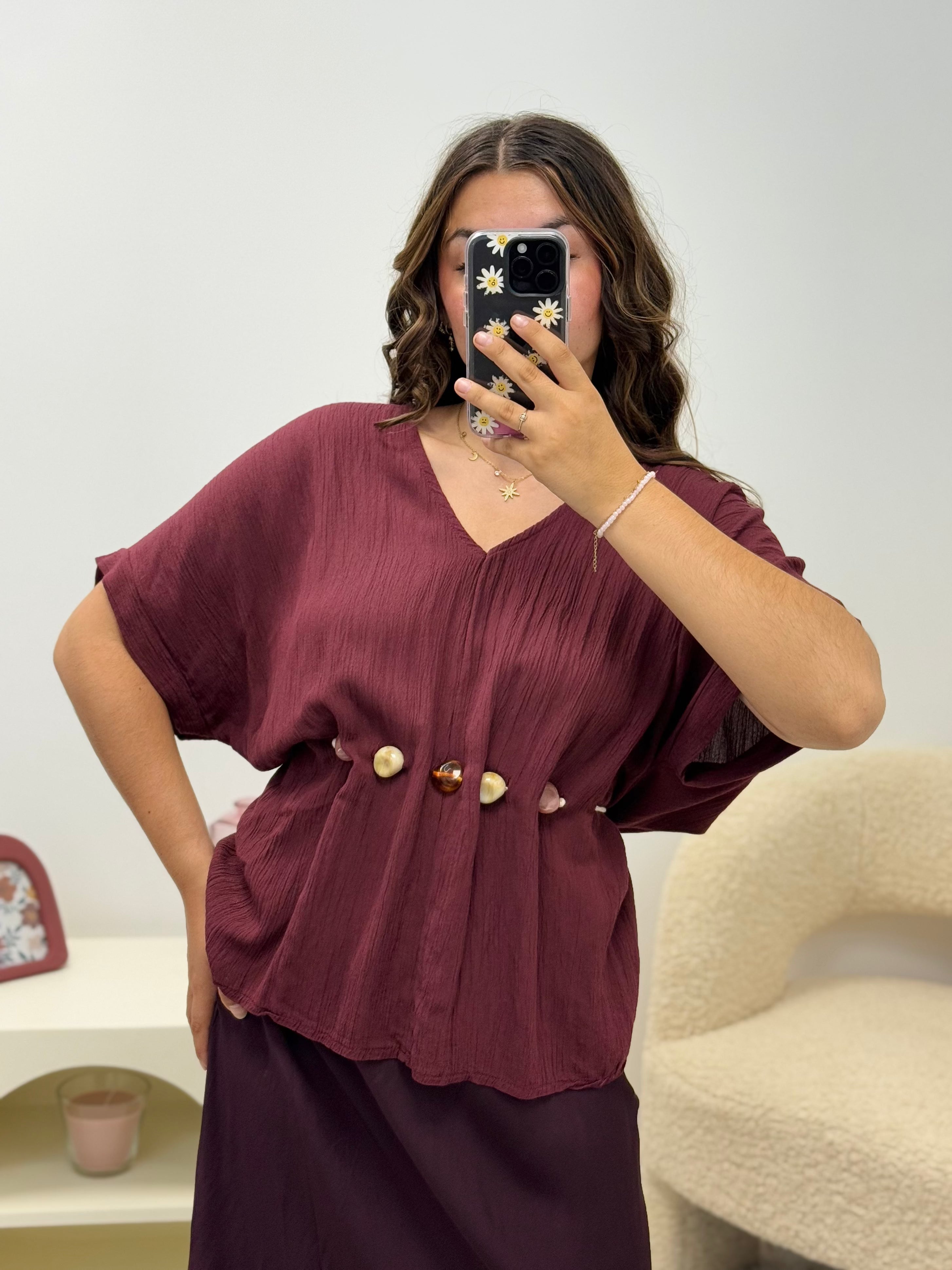 haut SEASHELL bordeaux dsclothes