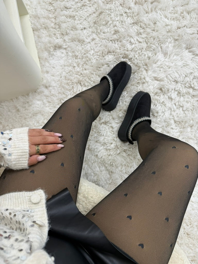 accessoires collants polaires à coeur dsclothes