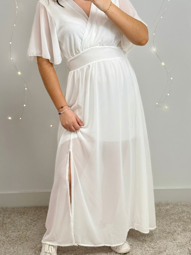 robe ERICA blanche dsclothes