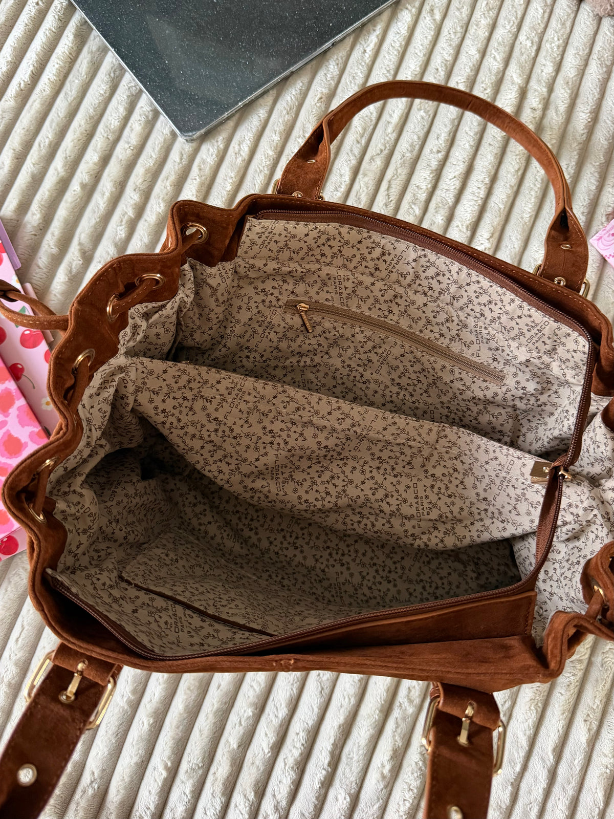 Sac LOLA XL suédine camel dsclothes