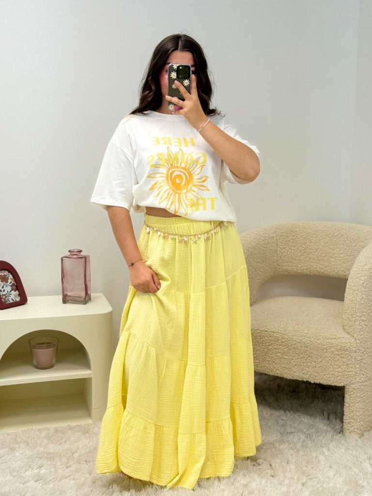 Jupe CLOÉ jaune dsclothes