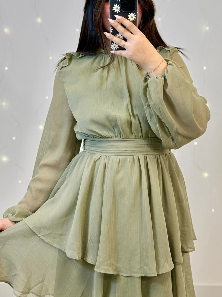 robe Robe Scarlett kaki dsclothes