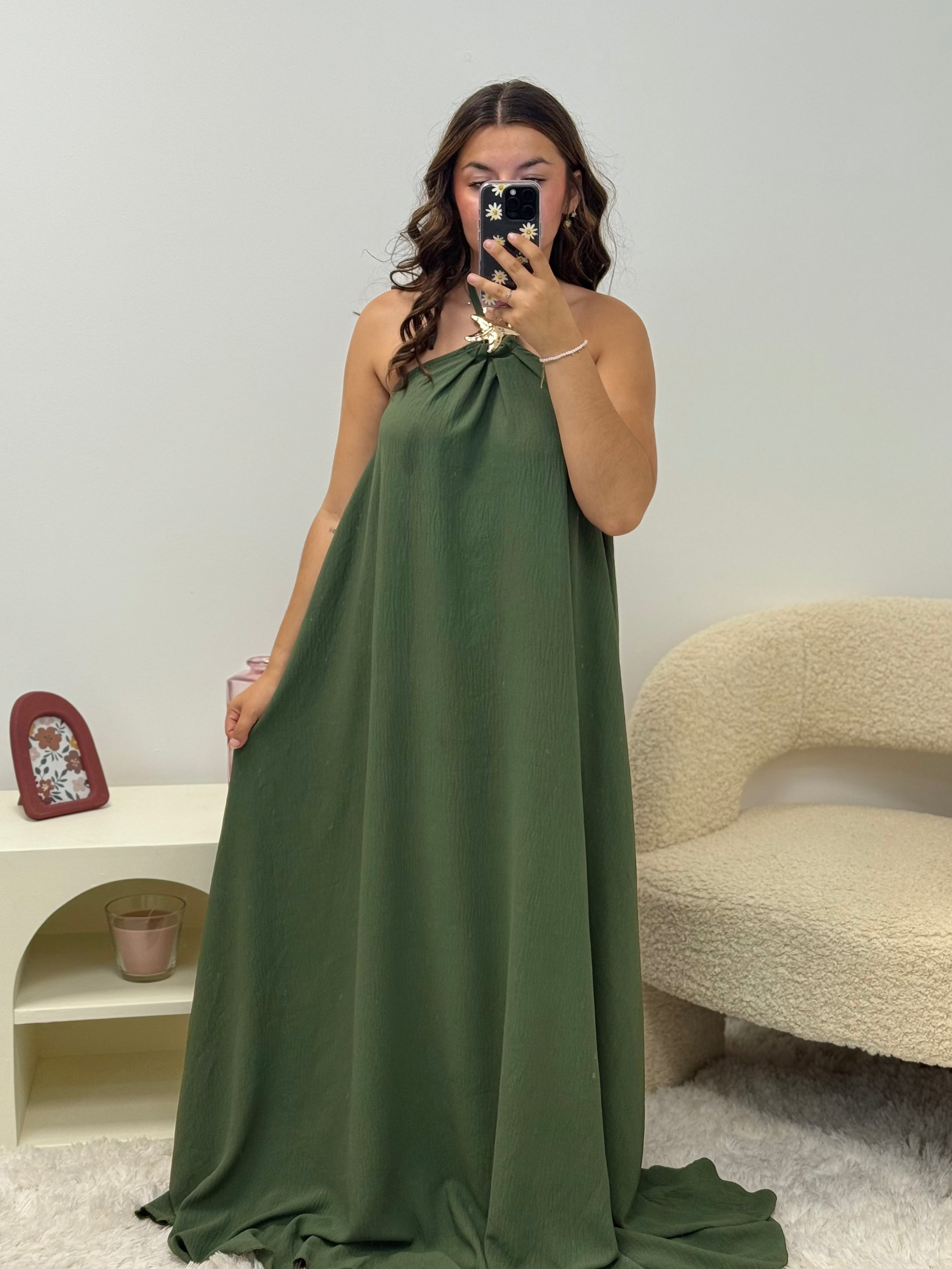 robe LORIE kaki dsclothes