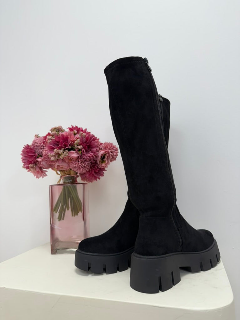 bottes hautes femme noir