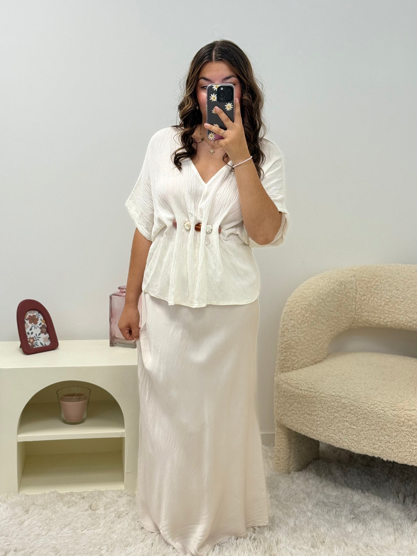 jupe en satin ENHA (plusieurs coloris disponible)