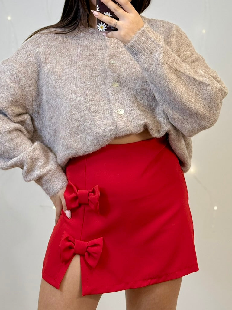 Jupe-Short Céline rouge