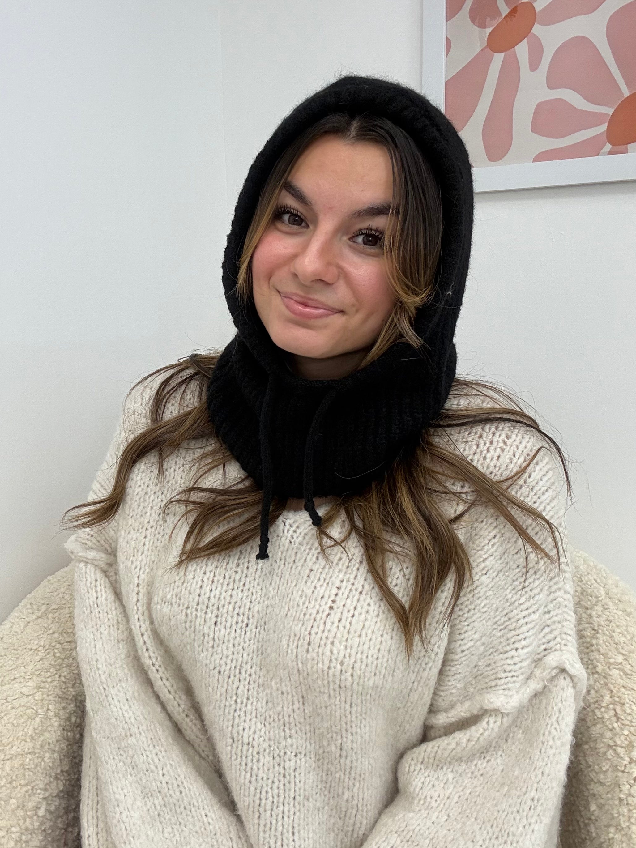 accessoires Capuche en laine noir dsclothes