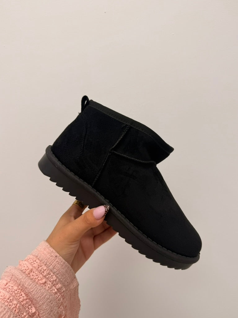 bottines fourrées noir