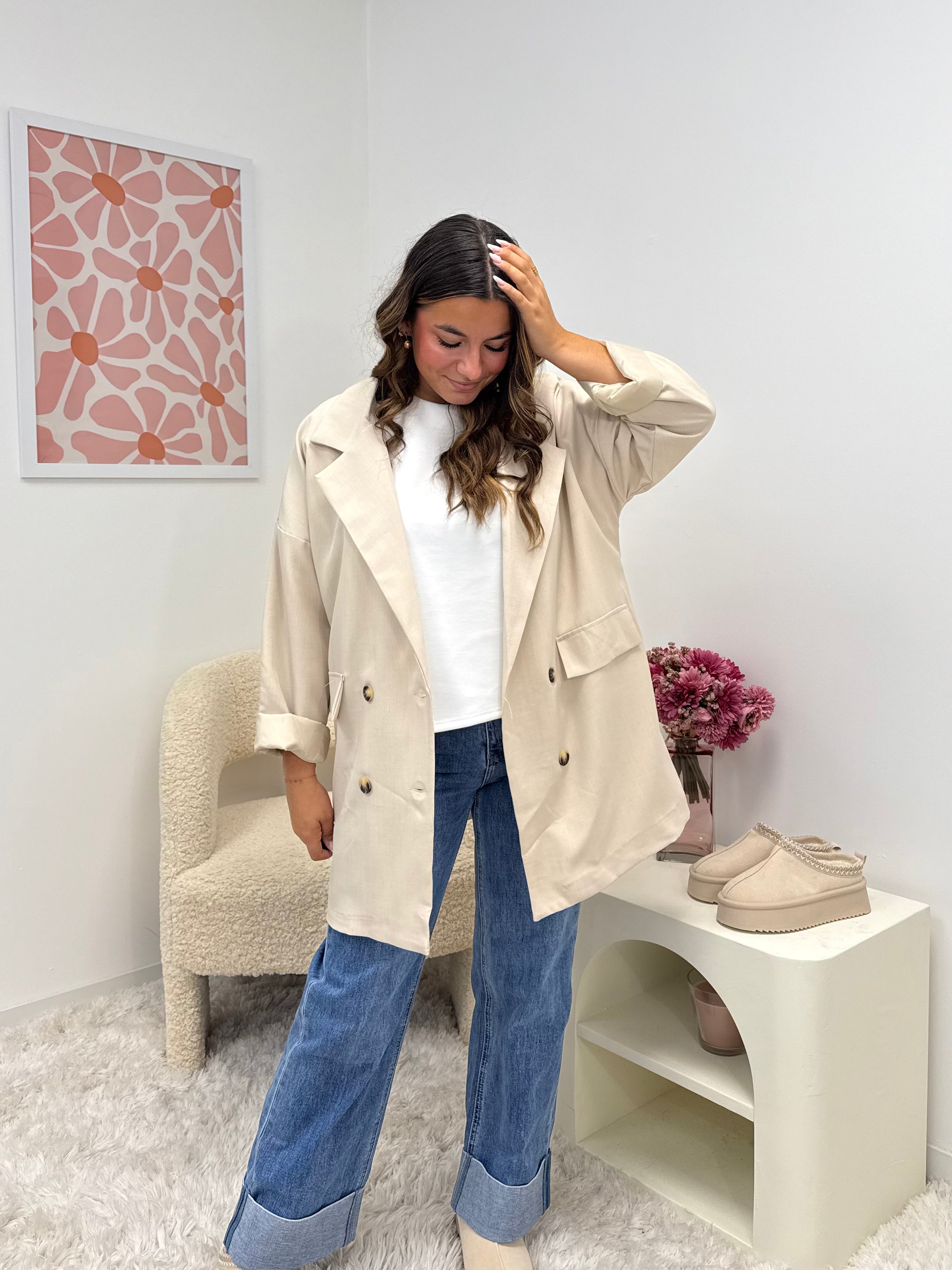 Veste blazer oversize (plusieurs coloris)
