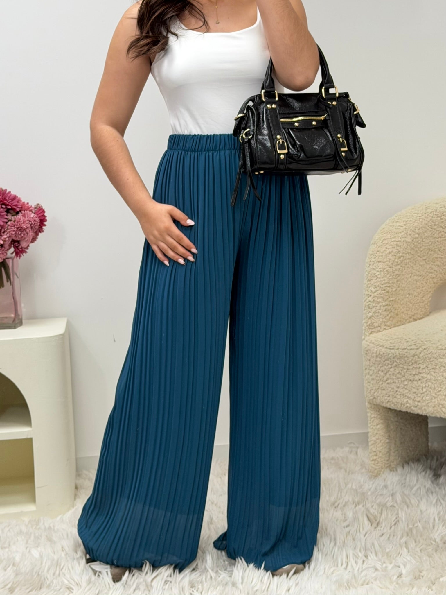 pantalon pantalon ROMY bleu canard dsclothes