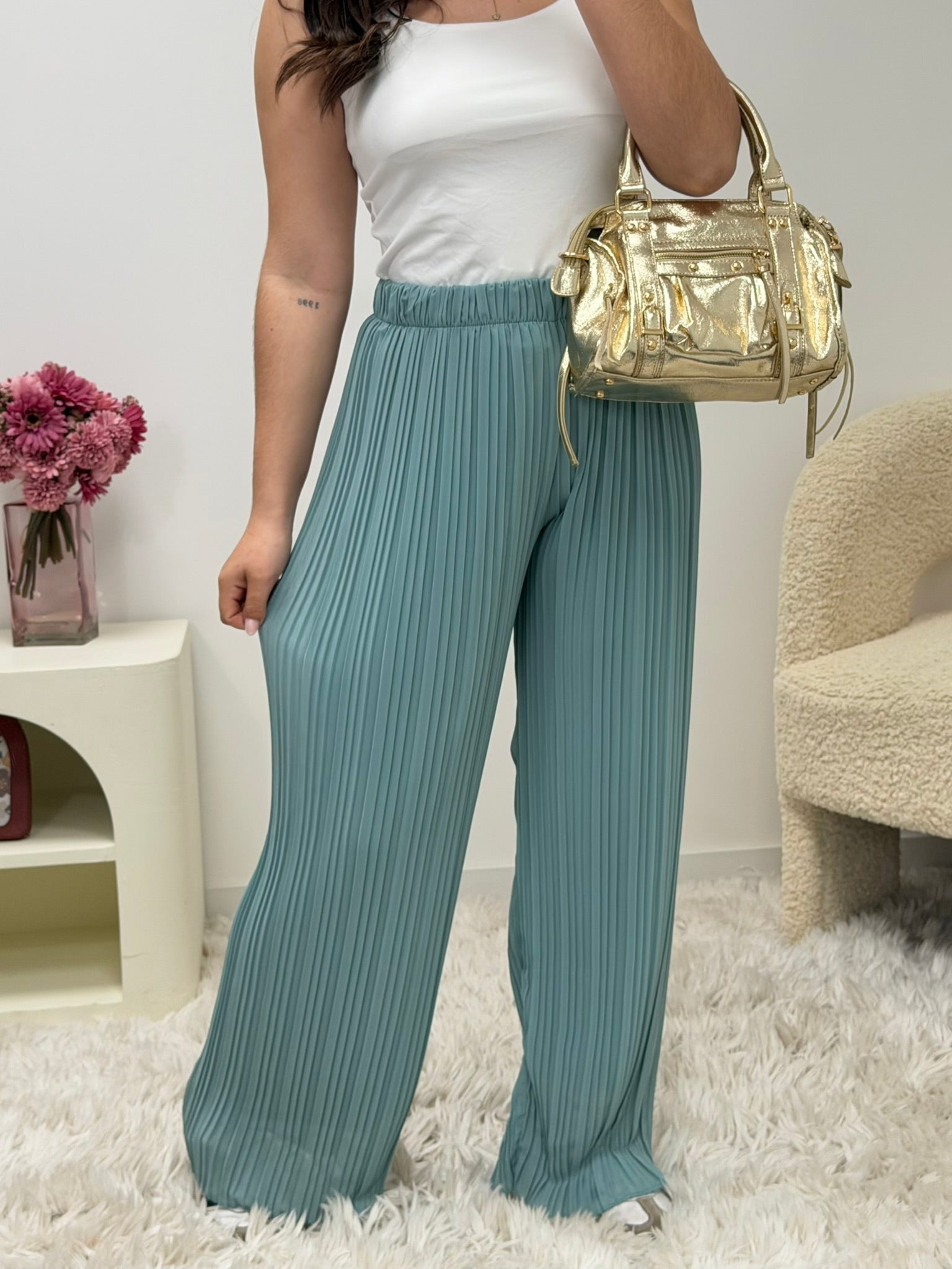 pantalon pantalon ROMY céladon dsclothes