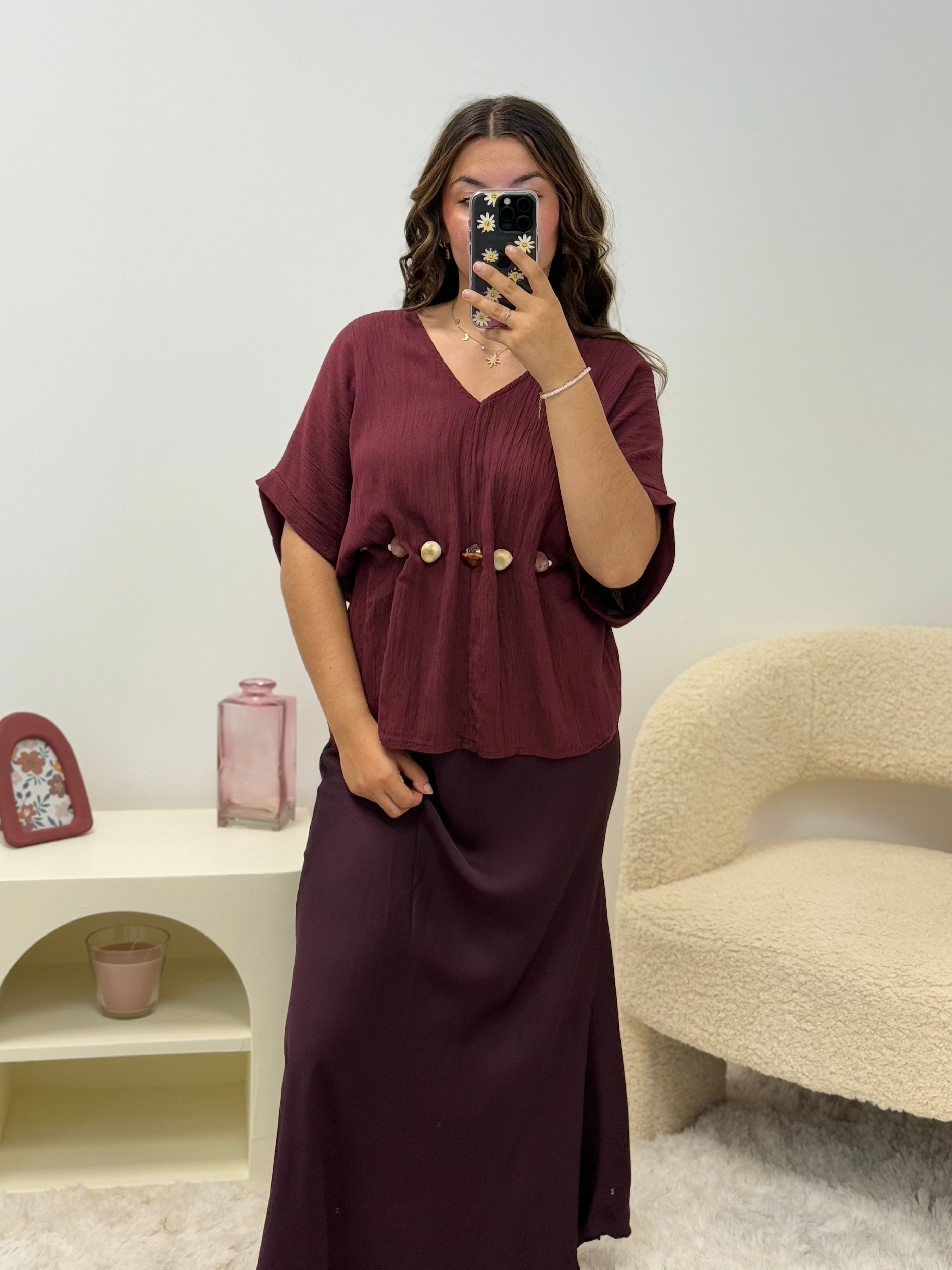 haut SEASHELL bordeaux dsclothes