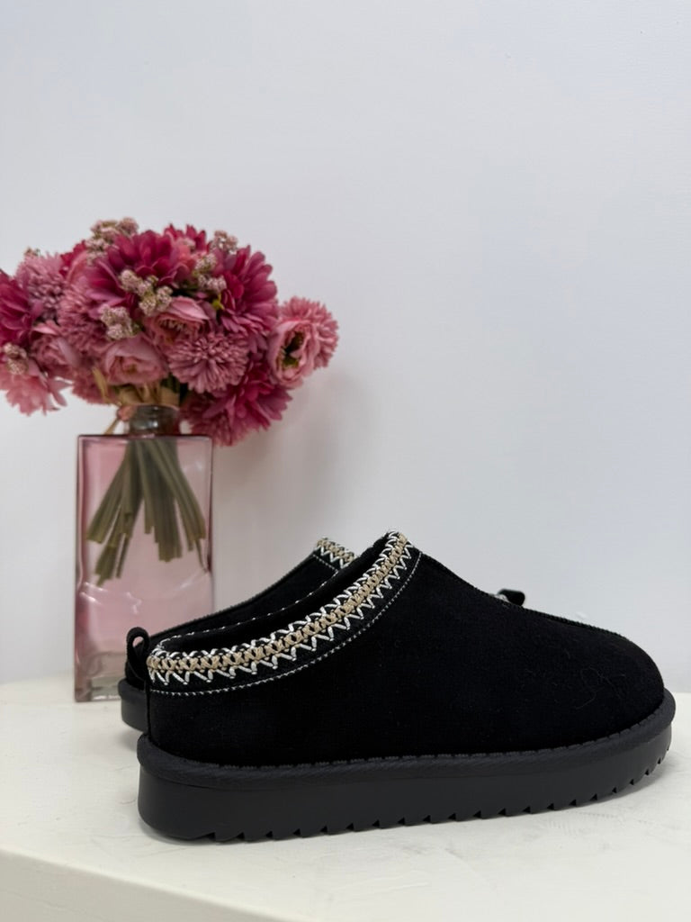 mules basse noir