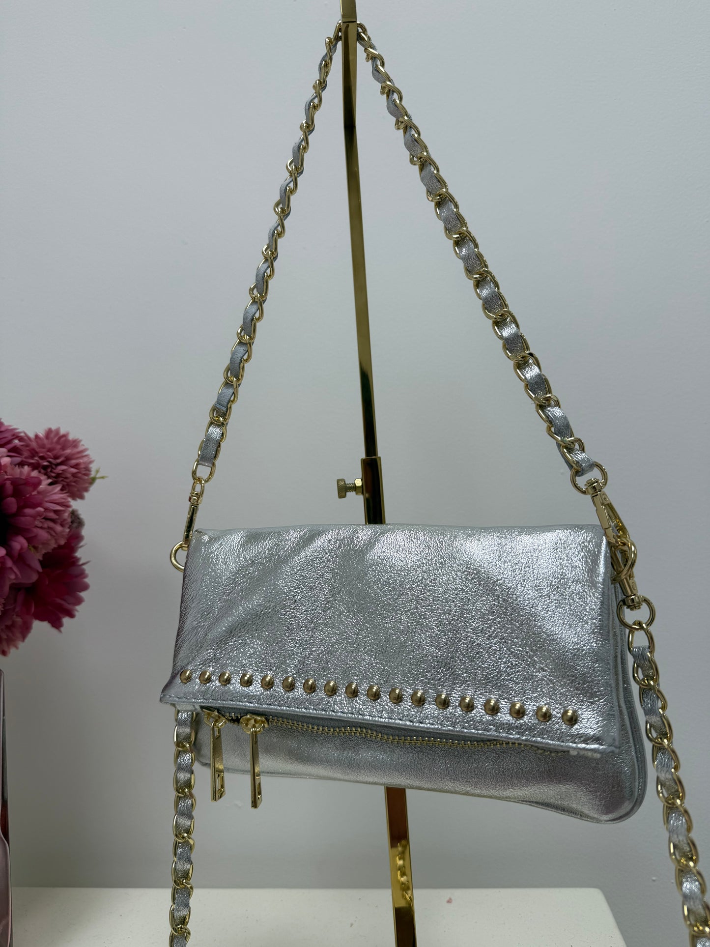 Pochette FLO argenté