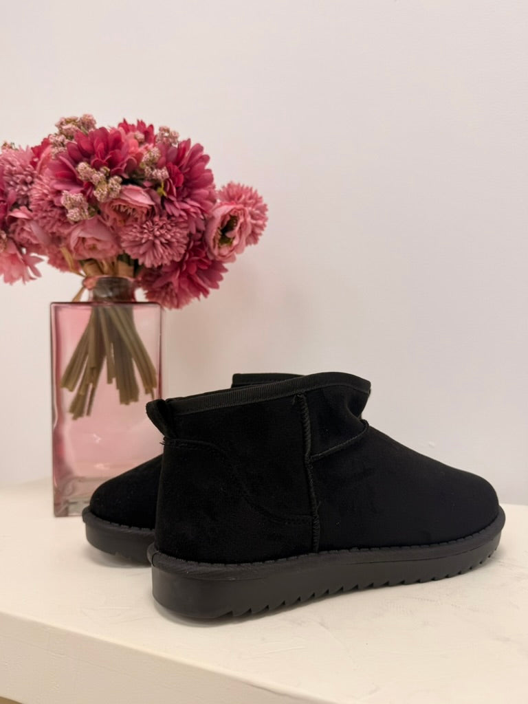 bottines fourrées noir