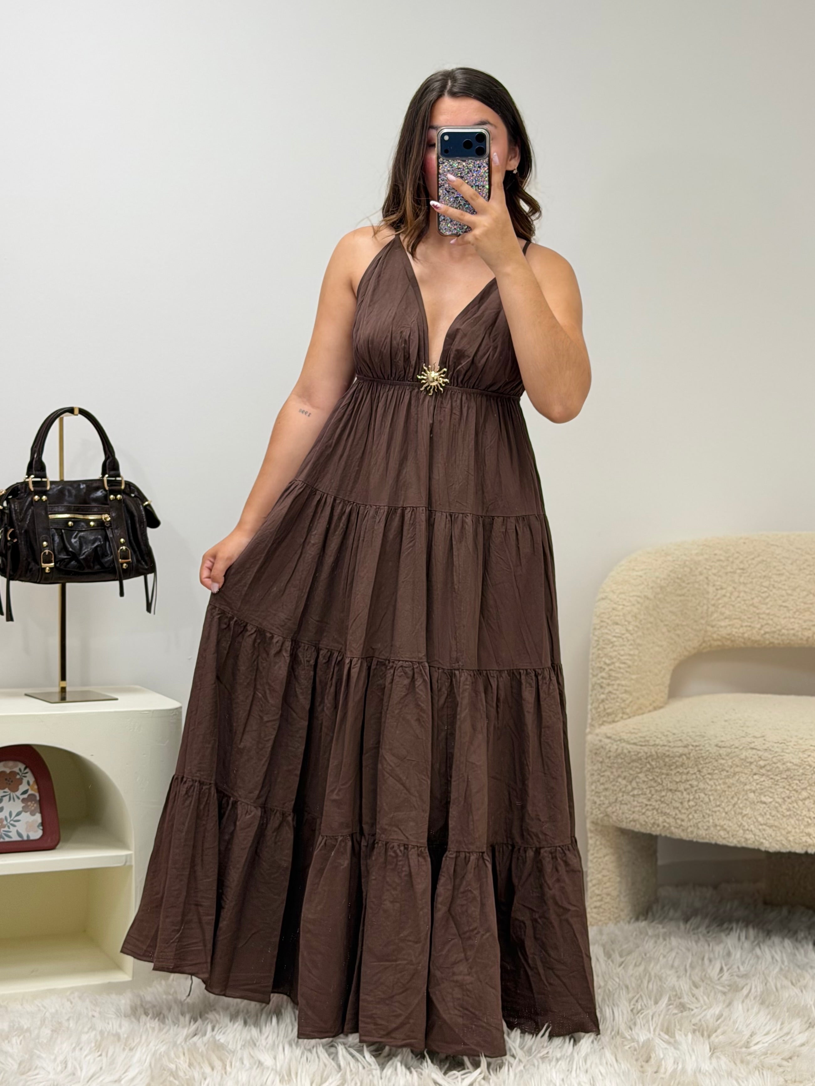 Robe longue SOLÉA marron dsclothes