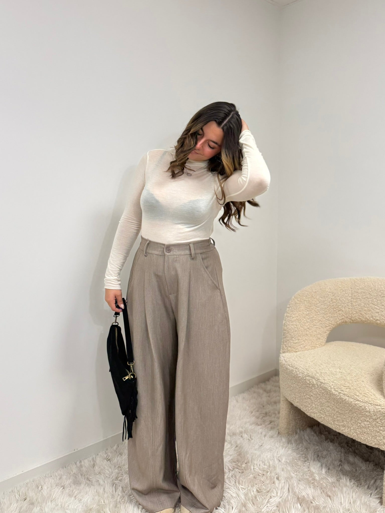 pantalon Pantalon ÉLISE taupe dsclothes