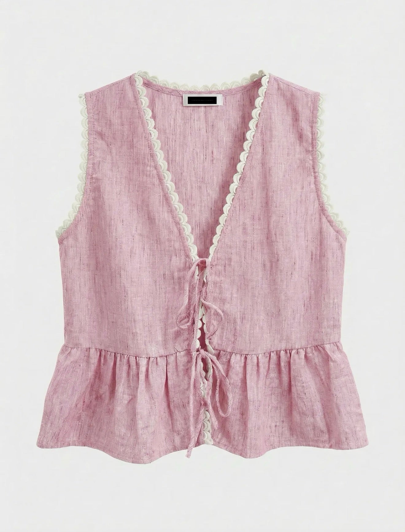 Ensemble coordonné ALMA rose blouse et short coton lin – Ds'Clothes