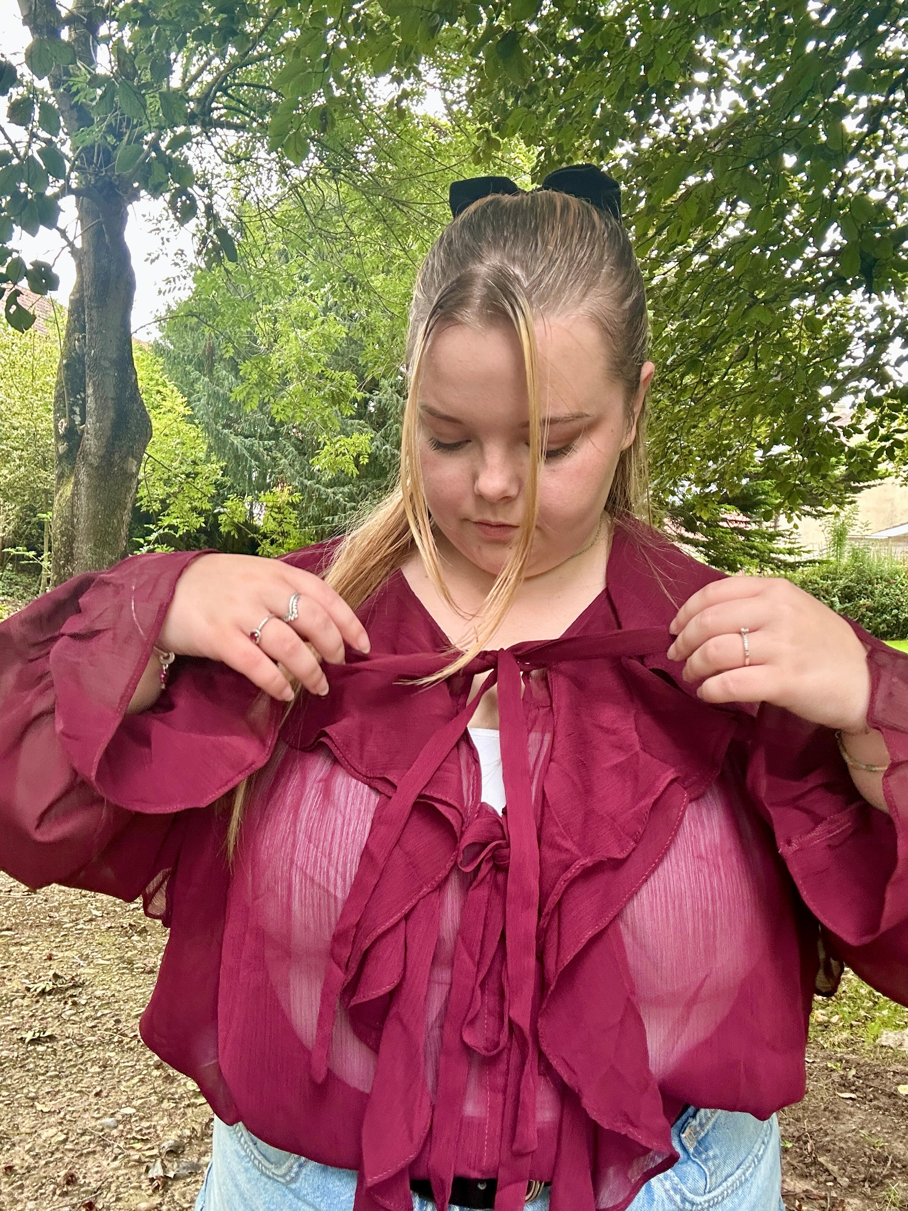 haut chemisier bordeaux dsclothes