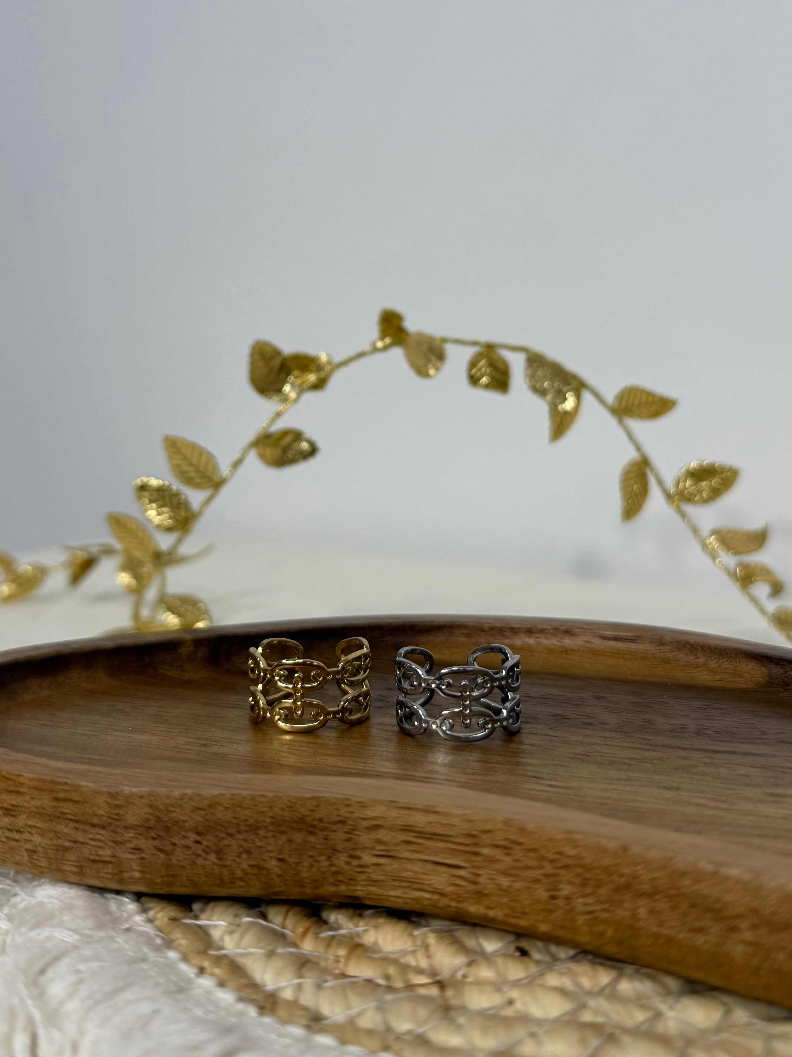 bague Bague Lyla doré | Acier inoxydable dsclothes