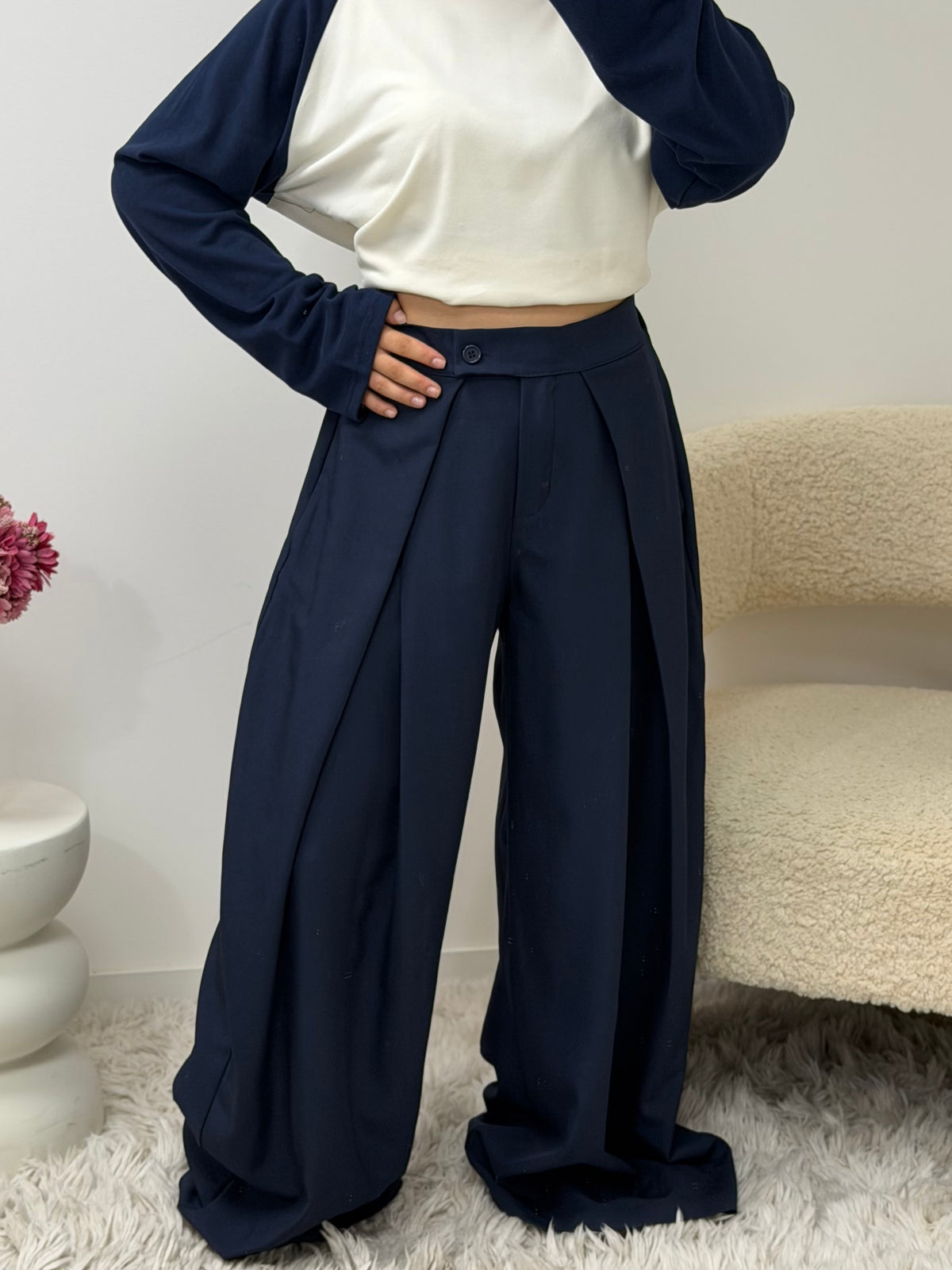 pantalon Pantalon AVA bleu marine (spécial GRANDE) dsclothes