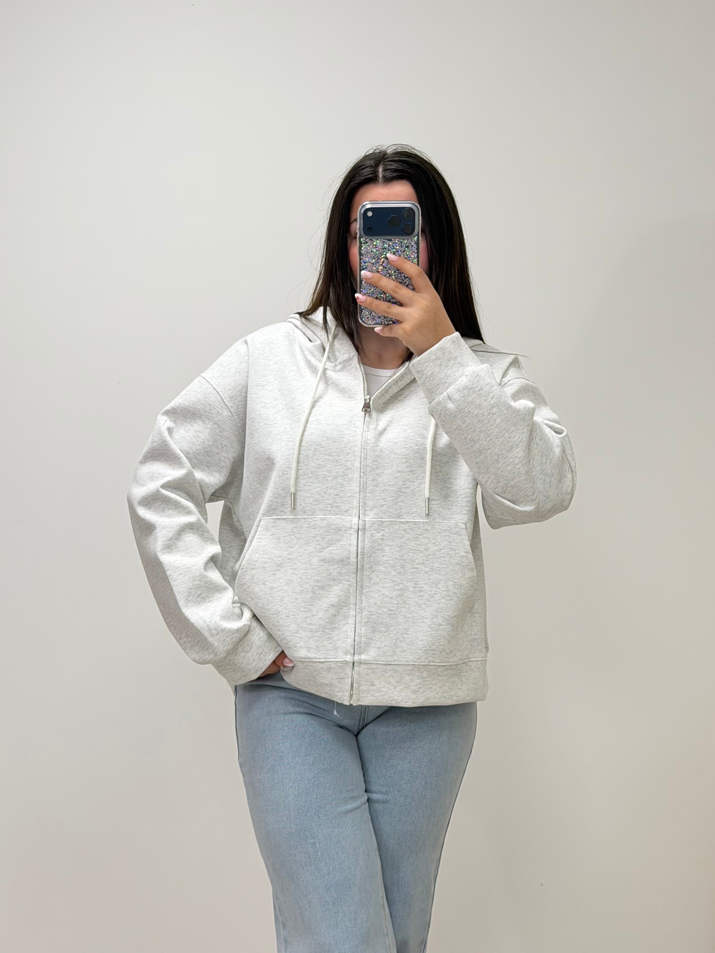 sweat Gilet ZAG gris dsclothes