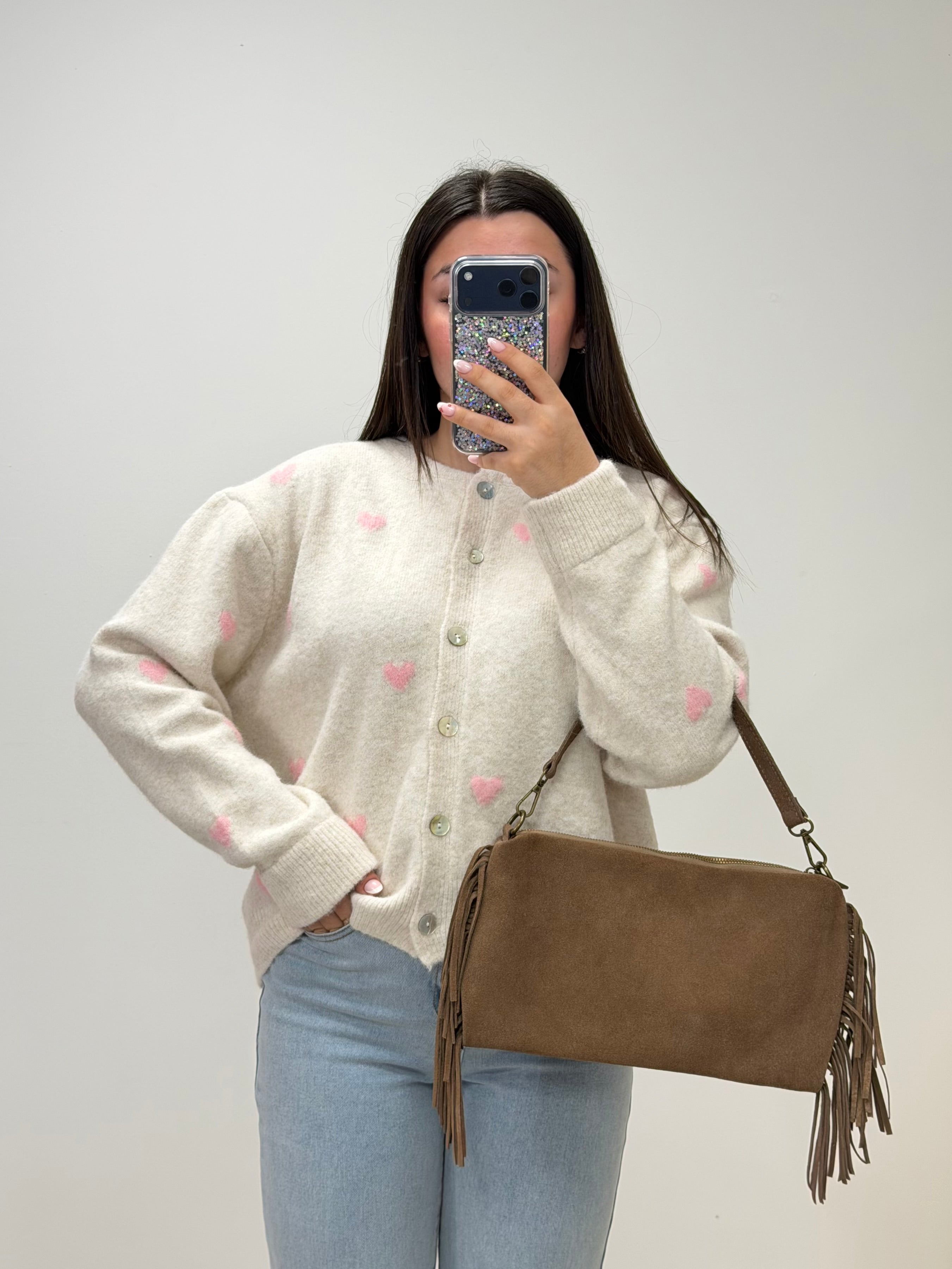 Pull gilet ALLIE écru dsclothes