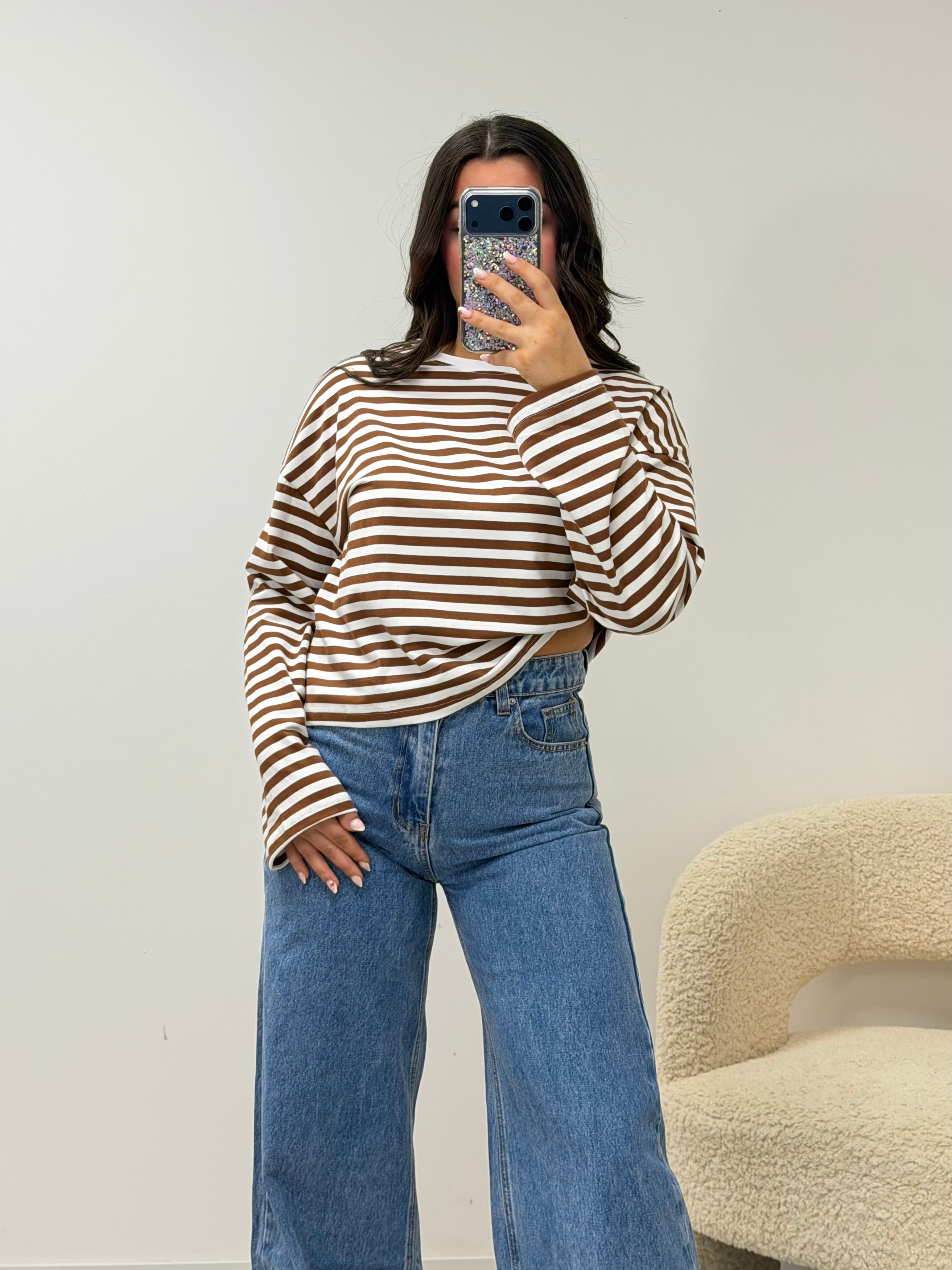 tshirt T-shirt TESSA marron dsclothes