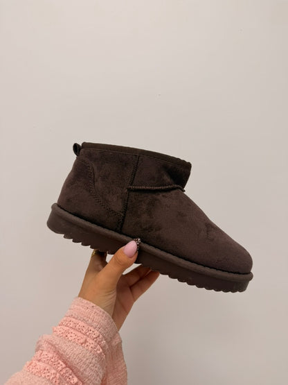 bottines fourrées marron