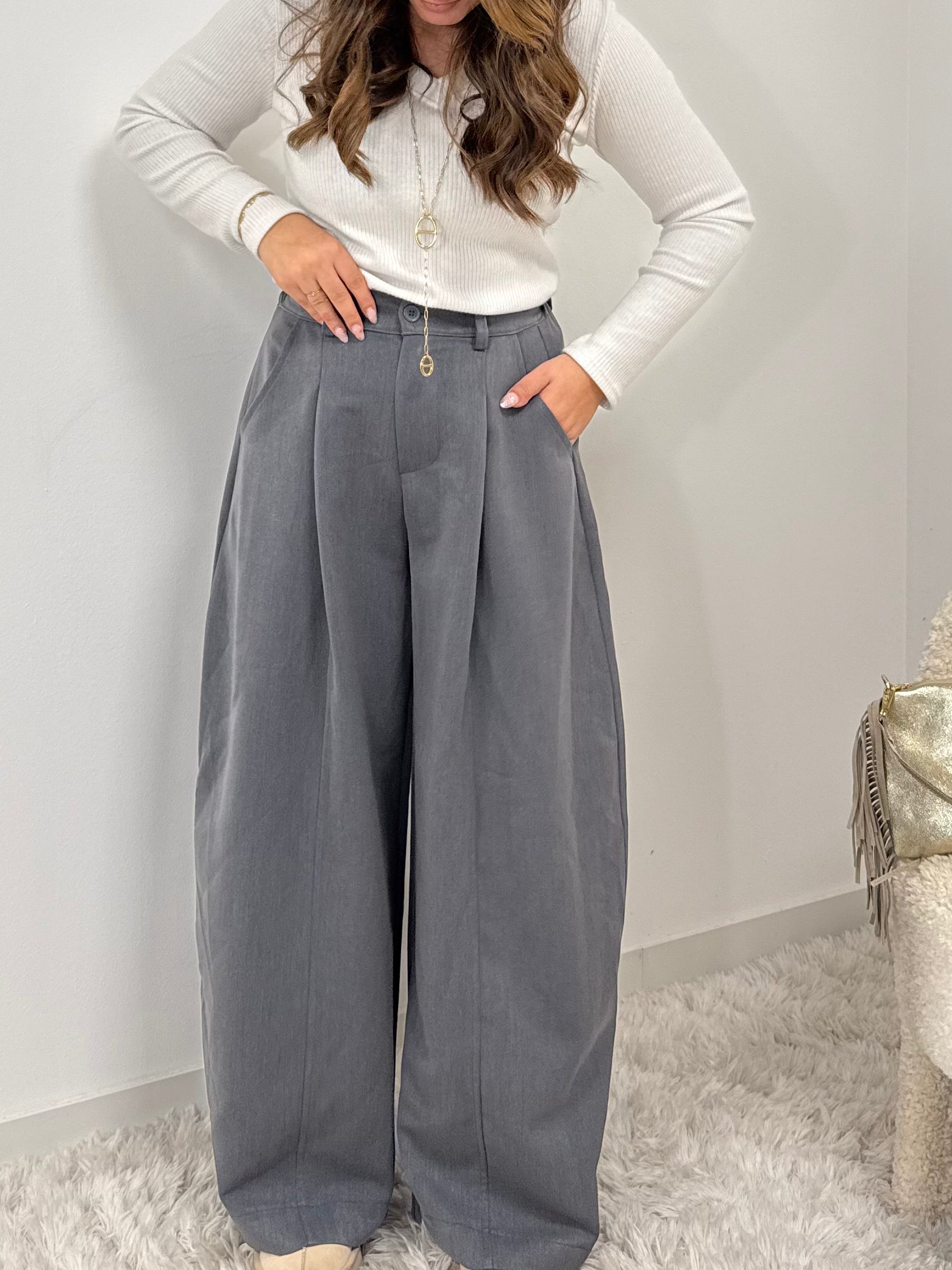 pantalon Pantalon ÉLISE gris dsclothes