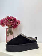 chaussures mules plateforme noir dsclothes