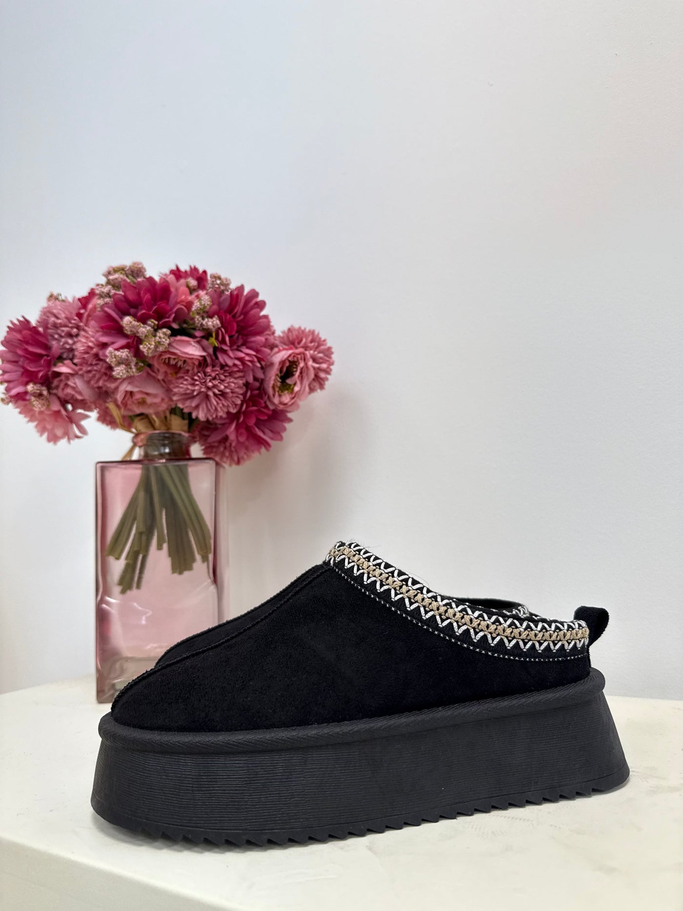 chaussures mules plateforme noir dsclothes