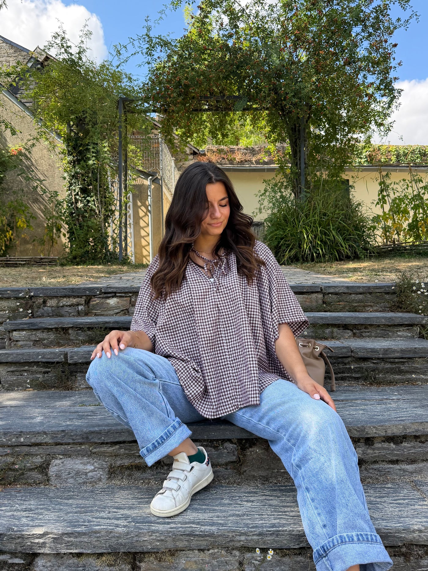 haut Blouse ALINE marron dsclothes