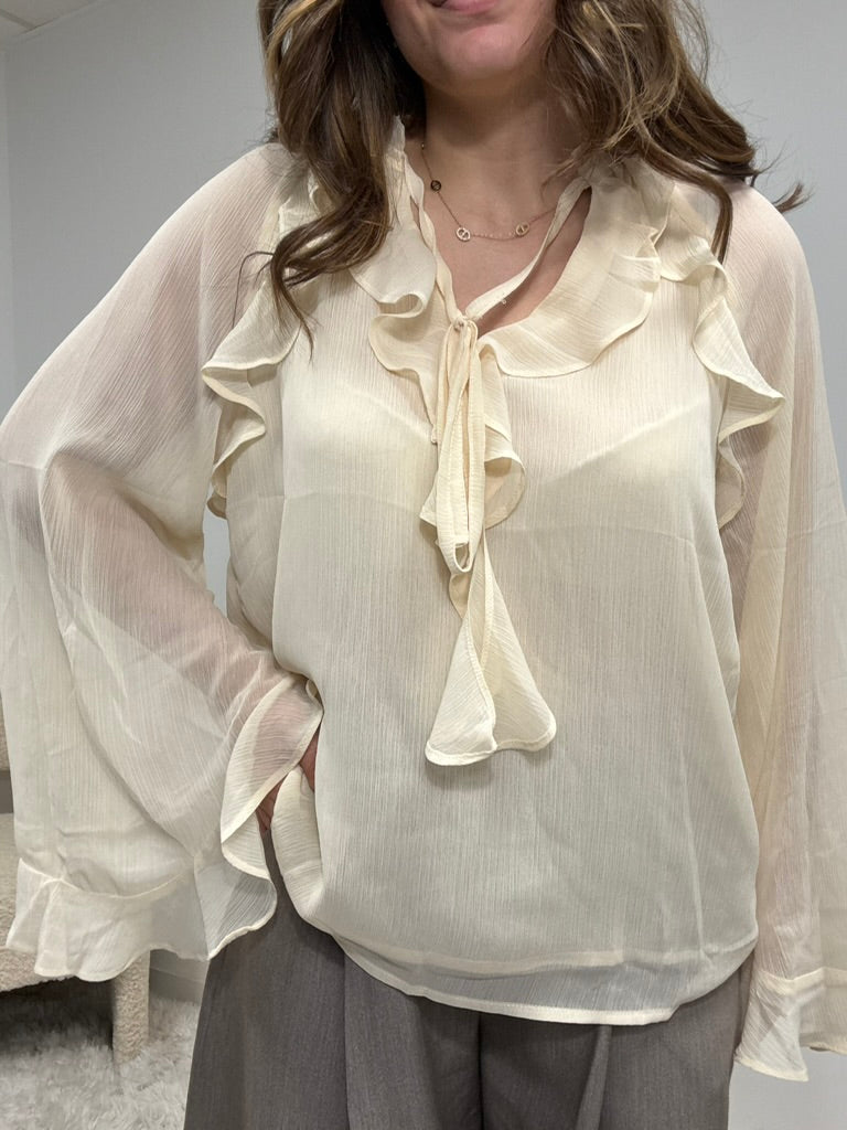 Blouse nina beige