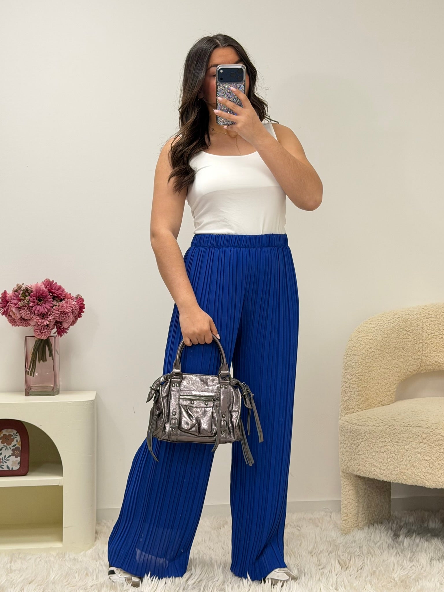 pantalon pantalon ROMY bleu roi dsclothes