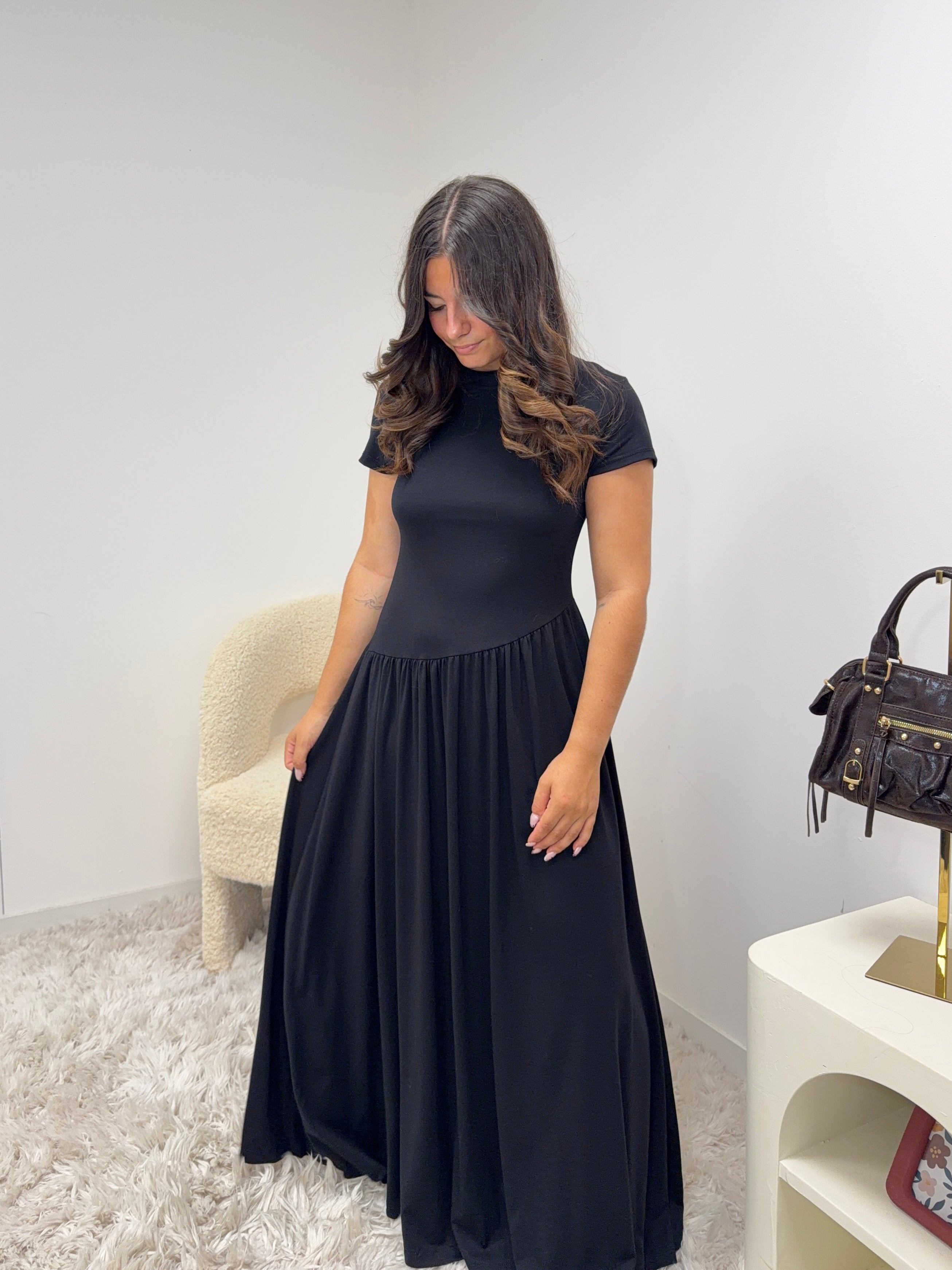 Robe Mimi noire en matière stretch Ds'Clothes