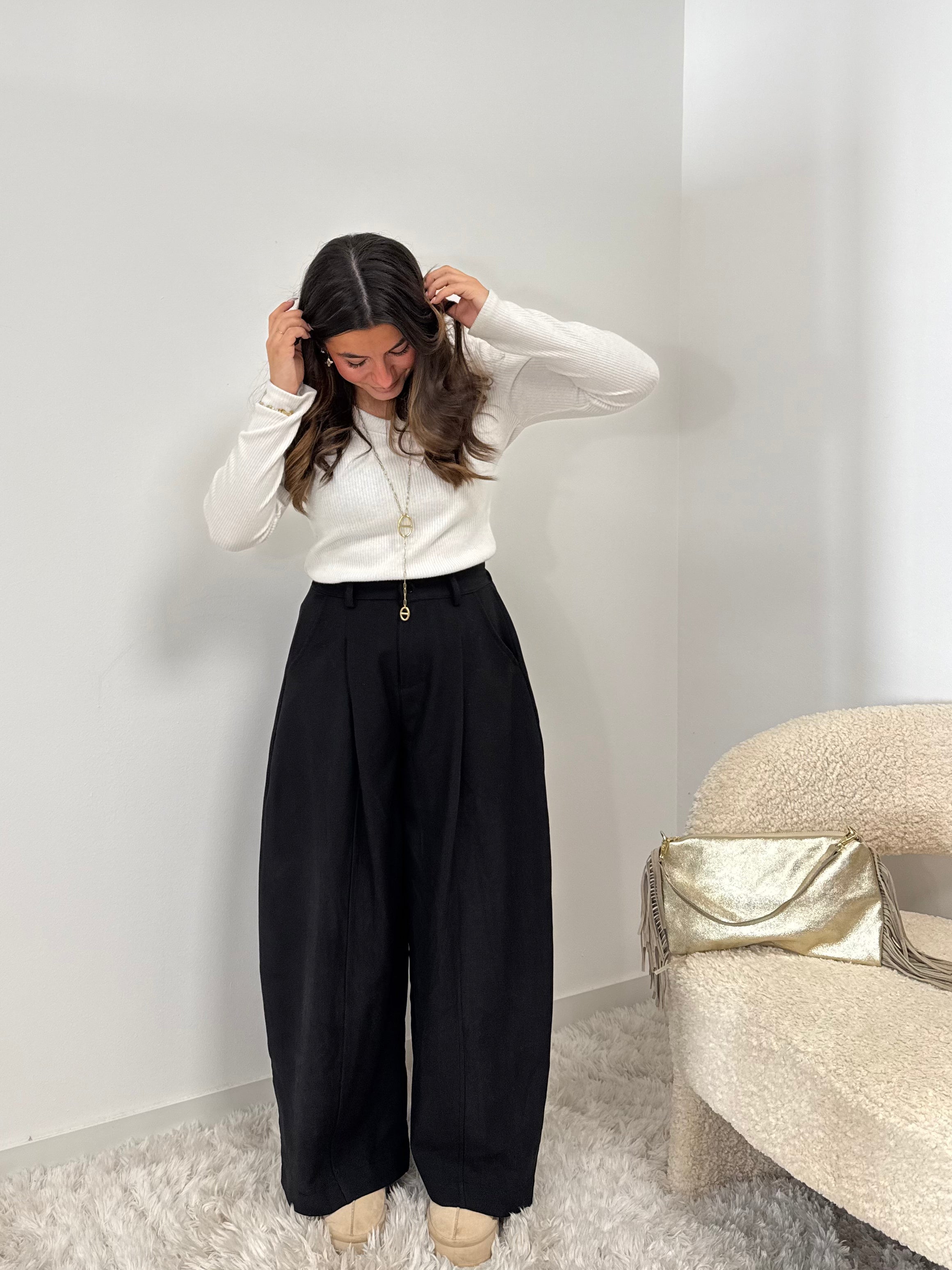 pantalon Pantalon ÉLISE noir dsclothes