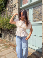 haut Blouse Cléa beige dsclothes