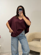 Pull VITTORIA bordeaux 🇮🇹 dsclothes