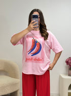 T-shirt Chillin oversize femme porté - Ds'Clothes