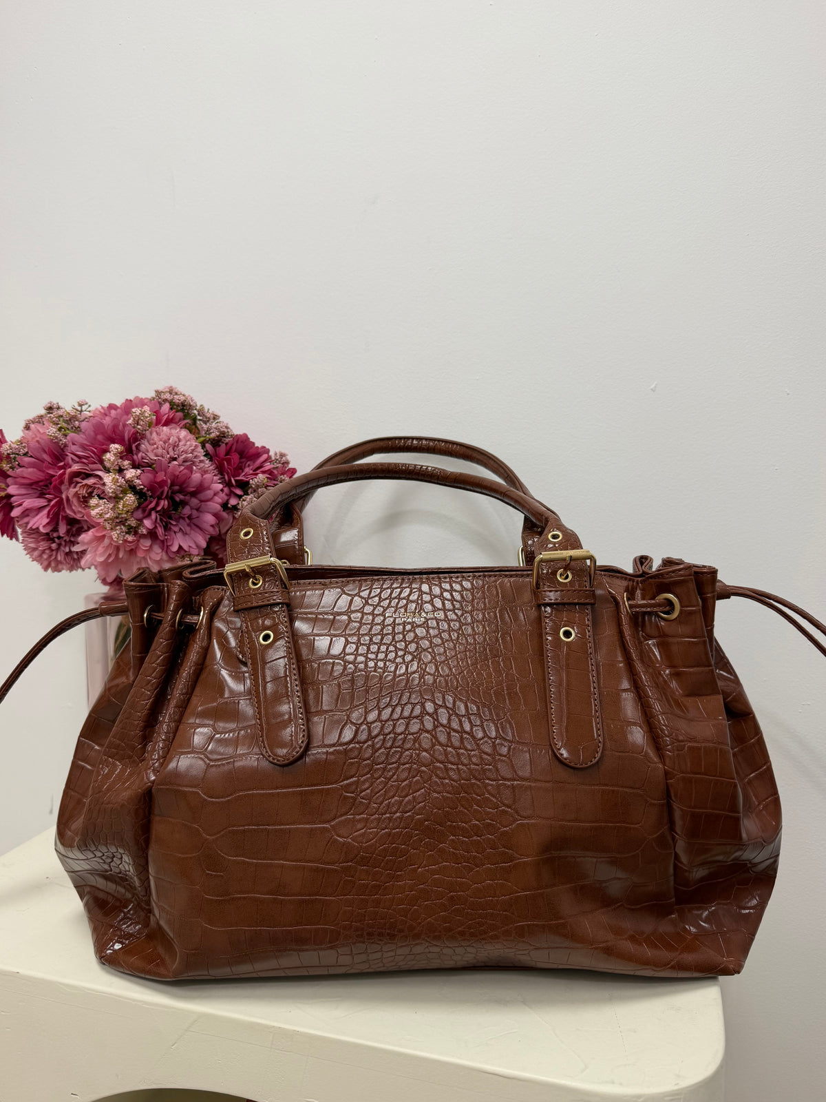 sac Sac LOLA XL croco camel dsclothes