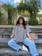 haut Blouse ALINE marron dsclothes