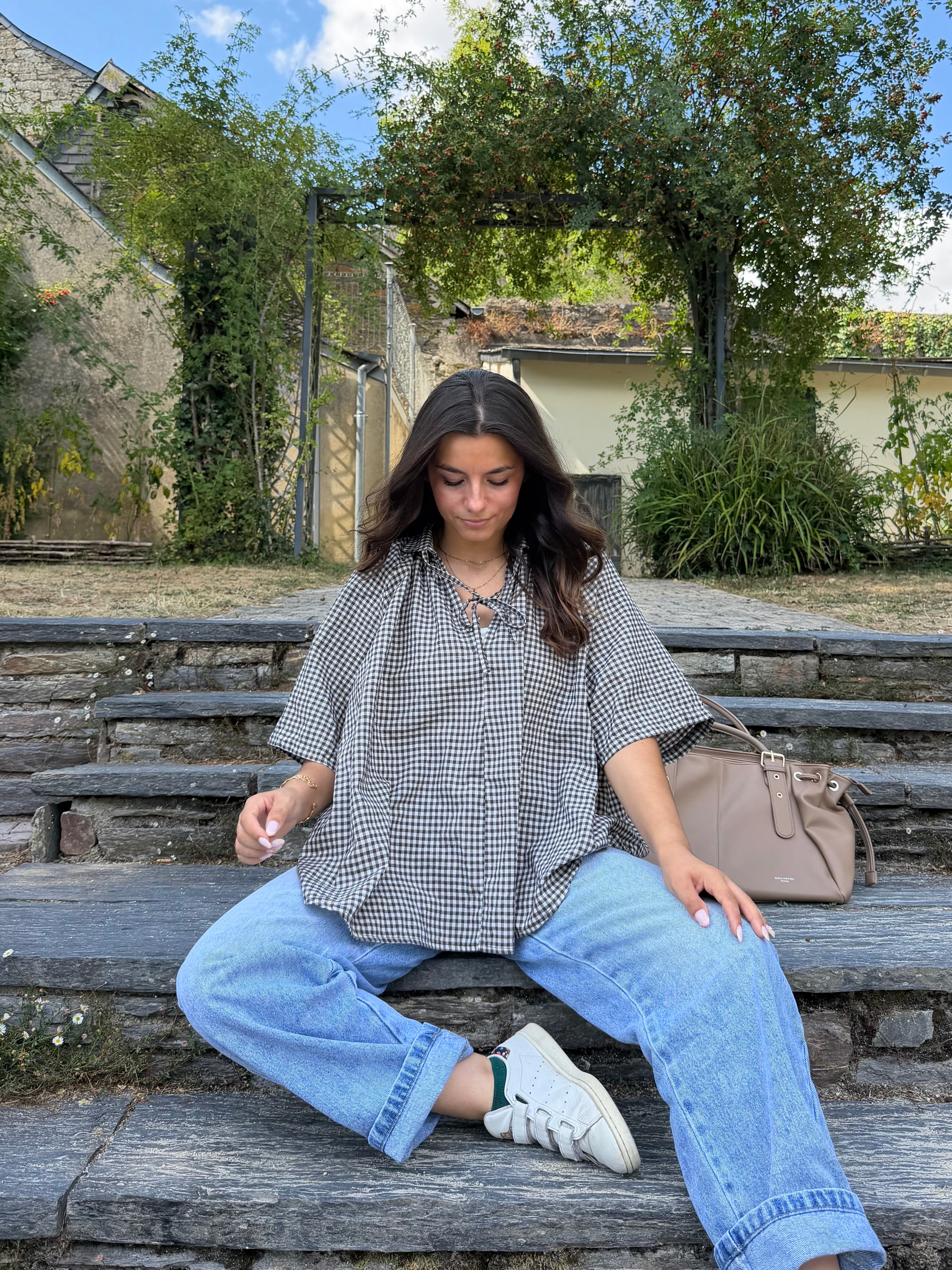 haut Blouse ALINE marron dsclothes
